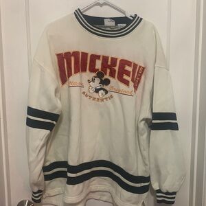 Vintage Mickey Mouse  embroidered sweater, slight stains in discovery x Disney